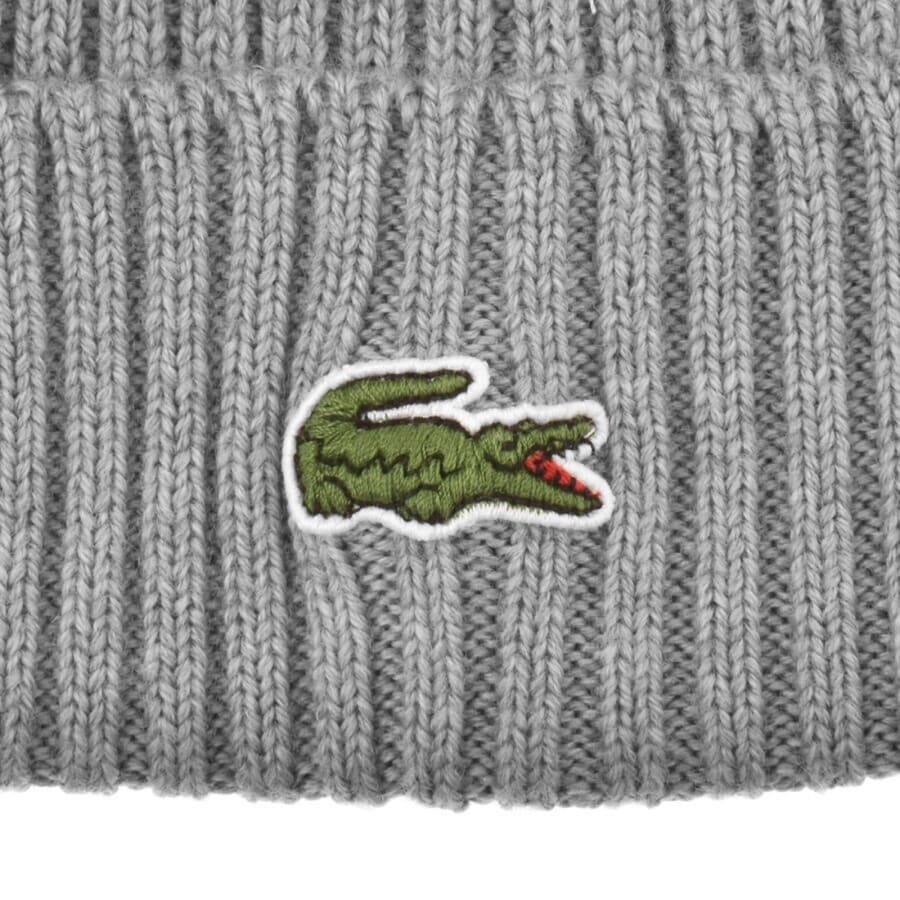 Lacoste Knitted Beanie Grey Mainline Menswear Denmark